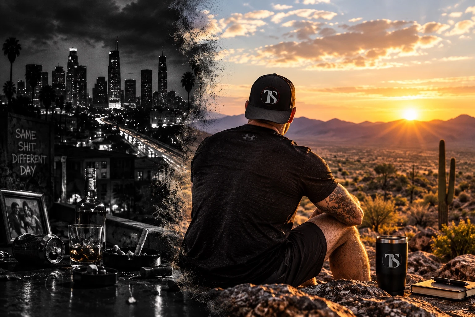 A visual reflection on the past and the next chapter, looking toward an Arizona sunset